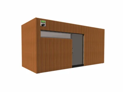 ABRI VÉLO EN CONTAINER 20 PIEDS FERMÉ 20 PLACES