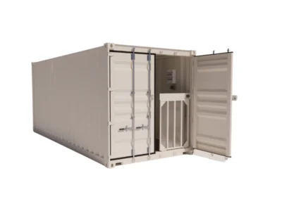 ABRI VÉLOS ÉLECTRIQUES FERMÉ 6 PLACES EN CONTAINER 20 PIEDS