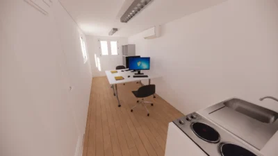 BUREAU ET SALLE DE PAUSE AVEC KITCHENETTE 28 M² EN CONTAINER 40 PIEDS