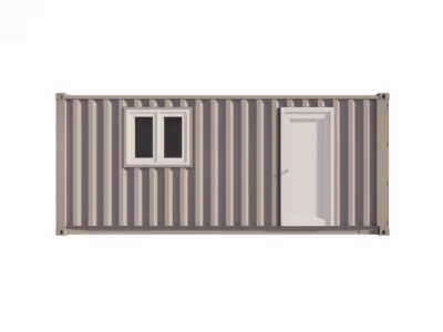 SALLE DE PAUSE AVEC KITCHENETTE 13 M² EN CONTAINER 20 PIEDS