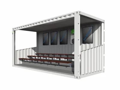 TRIBUNES 35 PLACES EN CONTAINER DE 20 PIEDS