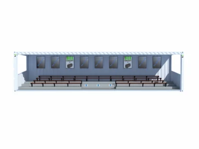 TRIBUNES 81 PLACES DONT 3 PLACES PMR EN CONTAINER DE 40 PIEDS