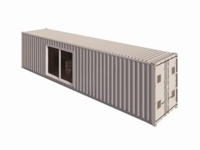 STUDIO CONTAINER ECOLOGIA 40 PIEDS 23 M² HABITABLES  2 CHAMBRES