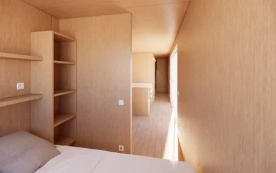 STUDIO CONTAINER ECOLOGIA 40 PIEDS 23 M² HABITABLES  2 CHAMBRES