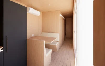 STUDIO CONTAINER ECOLOGIA 40 PIEDS 23 M² HABITABLES  2 CHAMBRES
