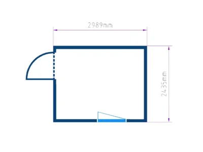 BUNGALOW BUREAU 7,3 M²  10 PIEDS