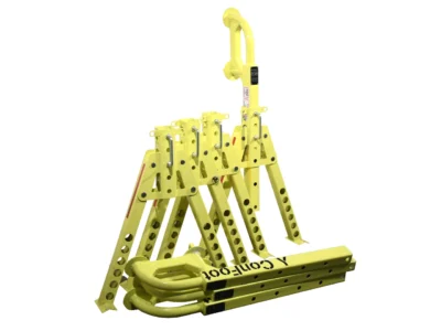 JEU DE 4 BÉQUILLES POUR CONTAINERS MARITIMES