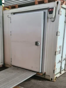 CONTAINER MARITIME FRIGORIFIQUE D’OCCASION AMÉNAGÉ EN CHAMBRE FROIDE