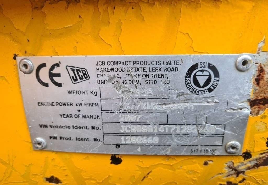 JCB 8014, (2007), 2704 heures, 1.4T – occasion
